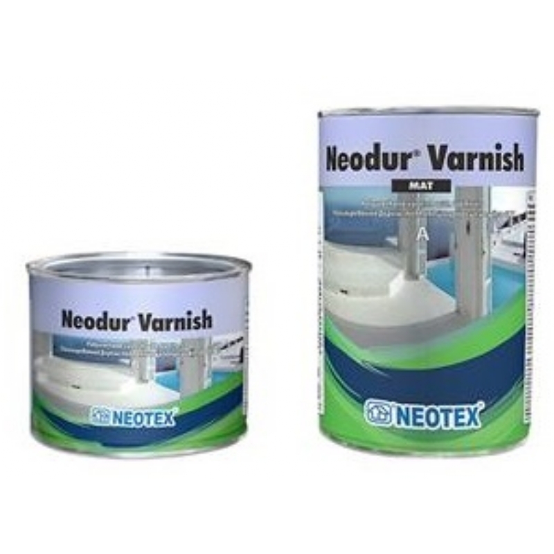 05050002 NEOTEX NEODUR VARNISH ΜΑΤ ΓΙΑ ΠΡΟΣΤΑΣΙΑ ΕΠΙΦΑΝΕΙΩΝ ΠΑΤΗΤΗΣ ΤΣΙΜΕΝΤΟΚΟΝΙΑΣ ΣΕΤ (Α + Β) - 5.2 kg - Image 1