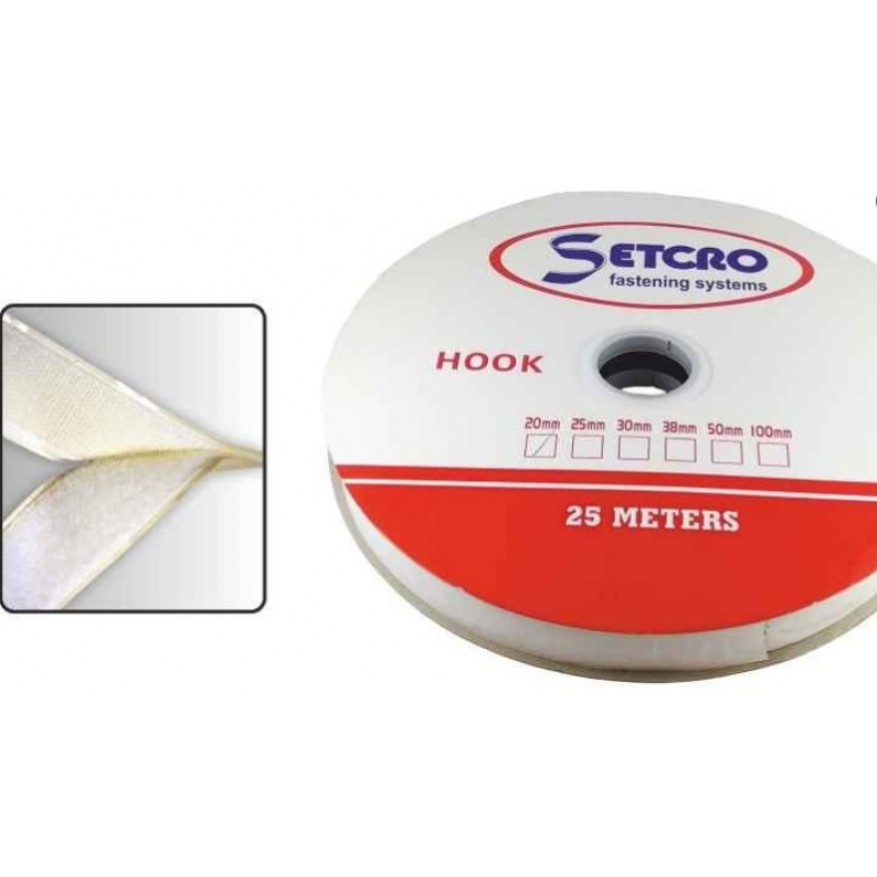 10463020 ΤΑΙΝΙΑ VELCRO HOOK ΑΡΣΕΝΙΚΟ 20ΜΜ*25 INTERFILM - Image 1