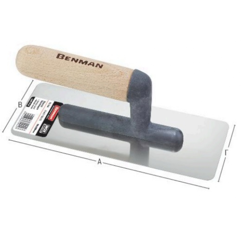55170945 ΜΥΣΤΡΙ STUCCO VENEZIANO INOX , ΞΥΛΙΝΗ ΛΑΒΗ 75X95Χ240, ΤΡΑΠΕΖΟΕΙΔΗ, BENMAN - Image 1