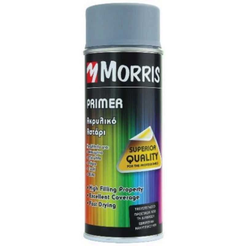 55728553 ΣΠΡΕΙ ΑΣΤΑΡΙ ΓΚΡΙ 400ml MORRIS 28553 - Image 1