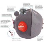 ΜΑΣΚΑ ΚΥΠΕΛΛΟΕΙΔΗΣ ΑΝΘΡΑΚΑ, V-425 SLOV-V FFP2 & FR, ΜΕ ΒΑΛΒΙΔΑ, ΓΚΡΙ (ΗΛΕΚΤΡΟΣΥΓΚ) FF GROUP