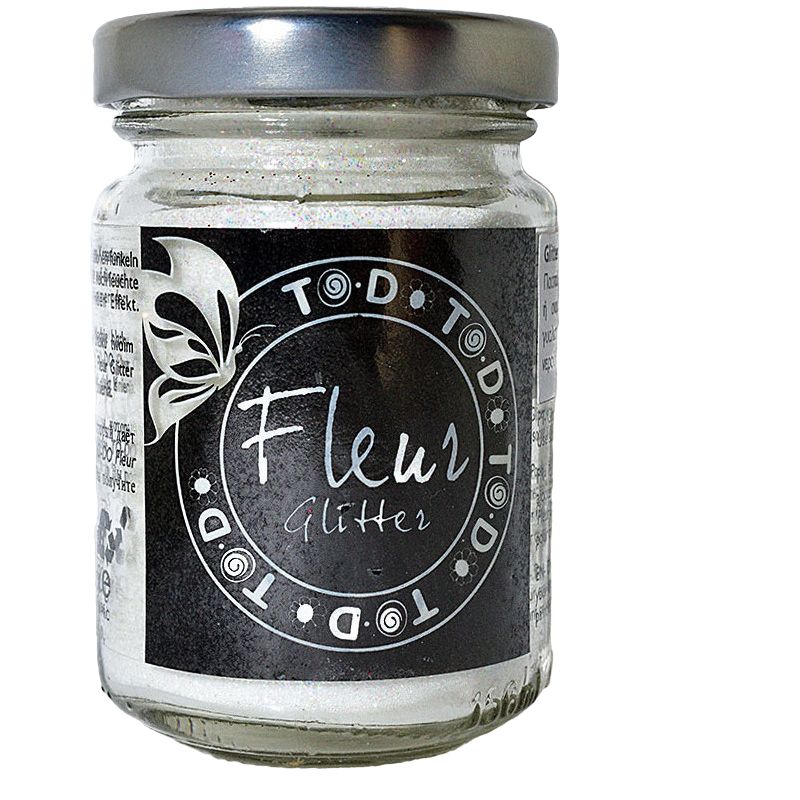 giomtovgrphoto1041 FLEUR GLITTER 90 GR WHITE RAINBOW - Image 1