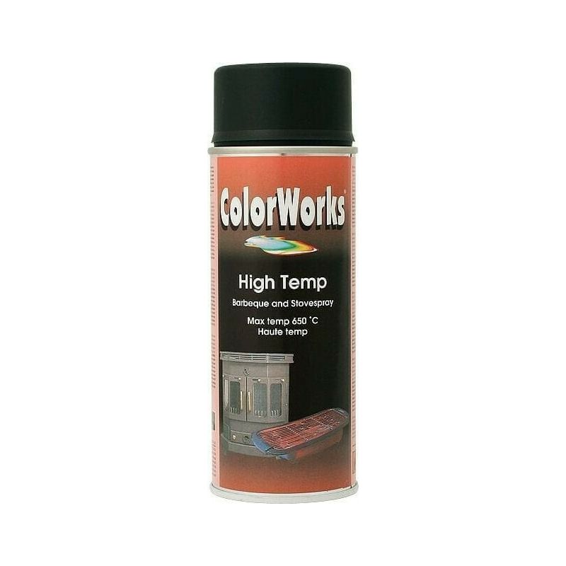 giomtovgrphoto1364 SPRAY COLORWORKS ΥΨΗΛΗΣ ΘΕΡΜΟΚΡΑΣΙΑΣ ΜΑΥΡΟ ΜΕ ΜΑΤ ΕΦΕ 400ml - Image 1
