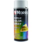 ΣΠΡΕΙ ΧΡΩΜΑΤΟΣ ΓΥΑΛΙΣΤΕΡΟ ΓΚΡΙ ΑΝΟΙΚΤΟ, MORRIS 400ml - RAL 7035