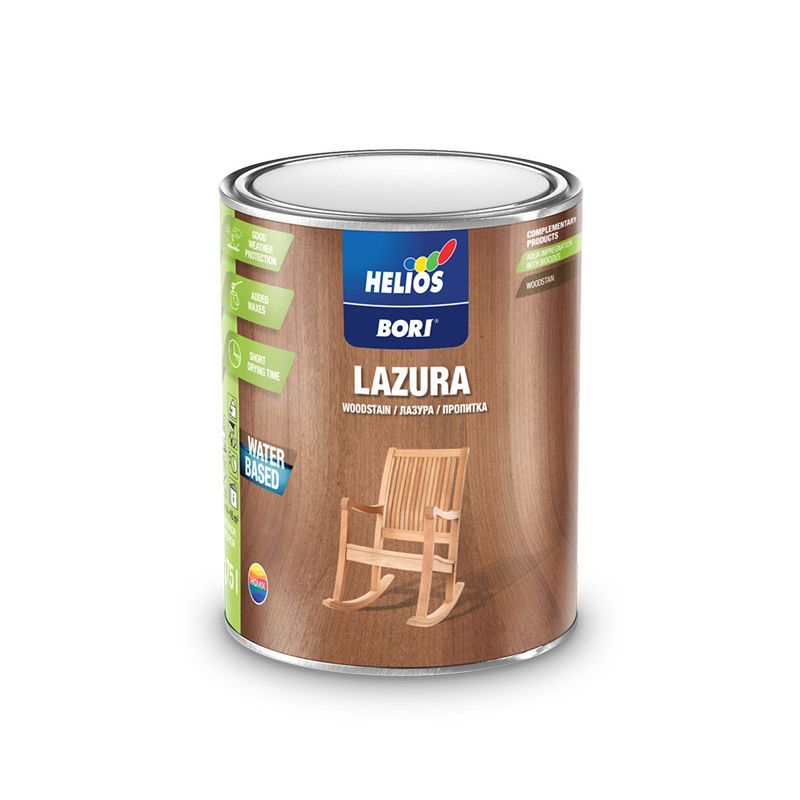 giomtovgrphoto1871 BORI LAZURA WOOD STAIN N.1 ΑΧΡΩΜΟ 2.5LIT - Image 1
