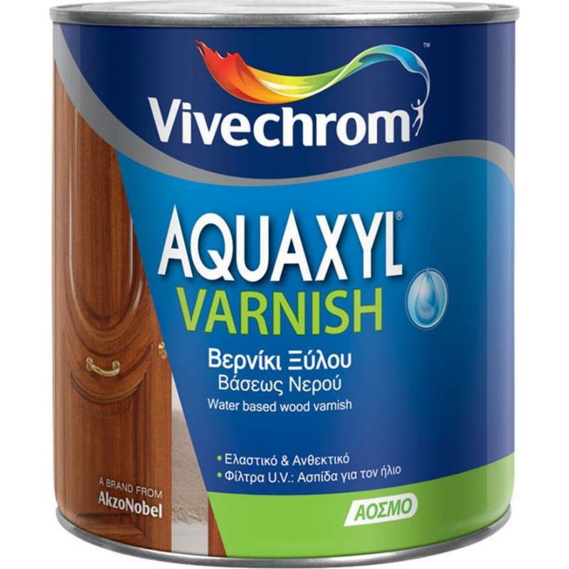 giomtovgrphoto2037 ΒΕΡΝΙΚΙ ΕΜΠΟΤΙΣΜΟΥ ΞΥΛΟΥ VIVECHROM AQUAXYL VARNISH ΑΧΡΩΜΟ ΓΥΑΛΙΣΤΕΡΟ 2,5LT - Image 1