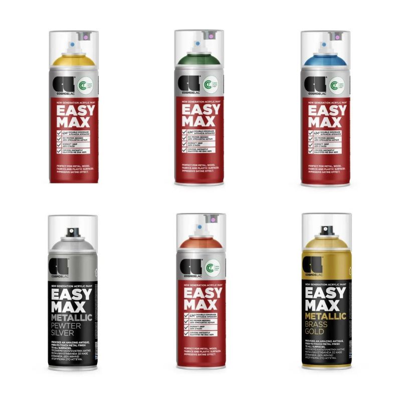 giomtovgrphoto4209 SPRAY EASY MAX 400 ML RAL 9005 ΧΡΩΜΑΤΟΣ ΜΑΥΡΟ - Image 1